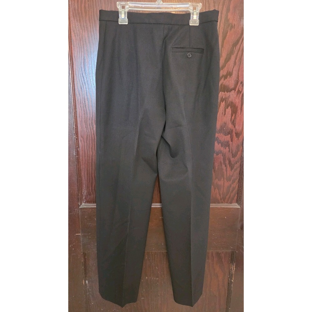 Vintage Ralph Lauren Wool Blend Black Straight Pants Petite Size 6 Classic EUC‎ - Picture 5 of 8
